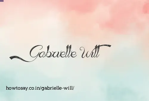 Gabrielle Will