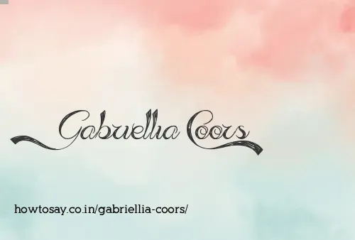 Gabriellia Coors
