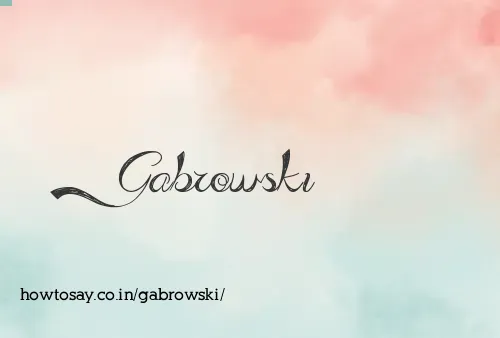 Gabrowski