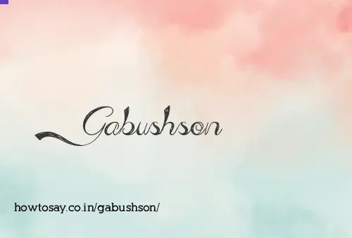 Gabushson