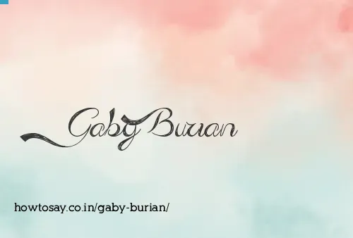 Gaby Burian