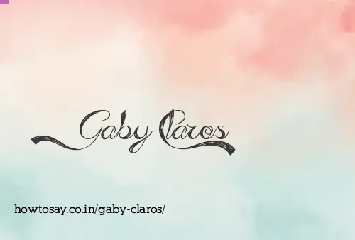 Gaby Claros