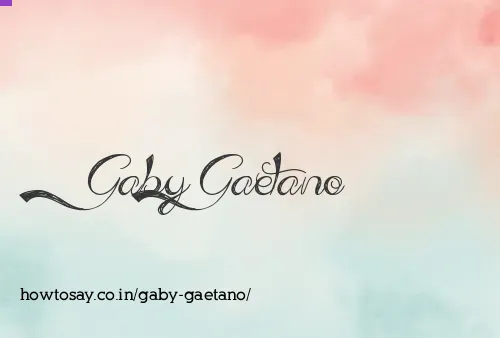 Gaby Gaetano