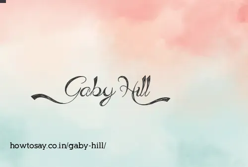 Gaby Hill