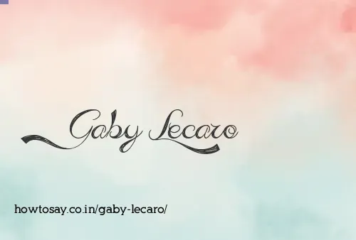 Gaby Lecaro