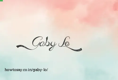 Gaby Lo