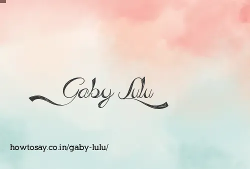 Gaby Lulu