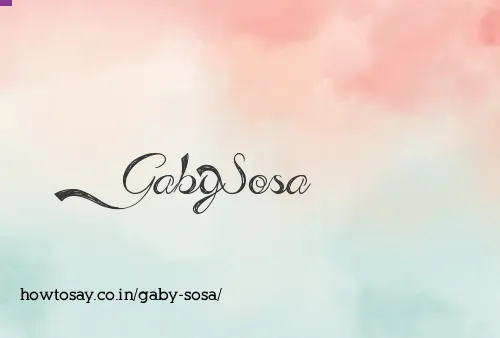 Gaby Sosa