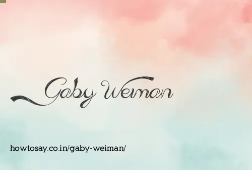 Gaby Weiman