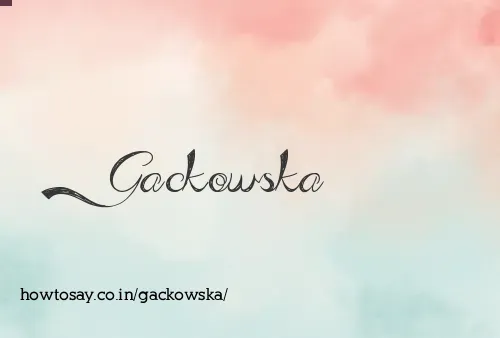 Gackowska