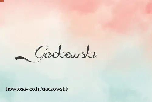 Gackowski