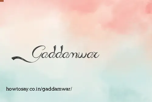 Gaddamwar