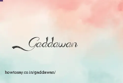 Gaddawan