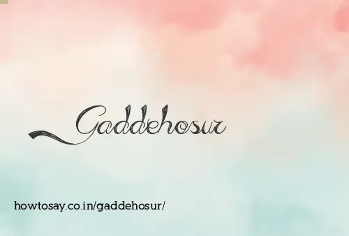 Gaddehosur