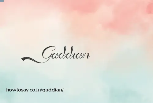 Gaddian