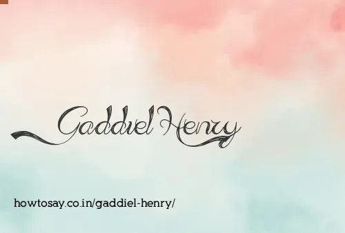 Gaddiel Henry