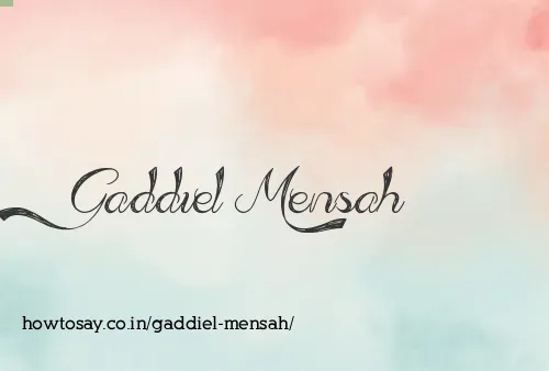 Gaddiel Mensah