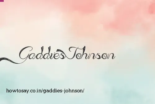 Gaddies Johnson