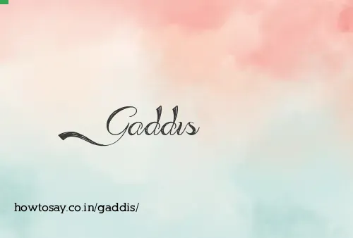 Gaddis
