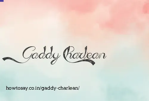 Gaddy Charlean