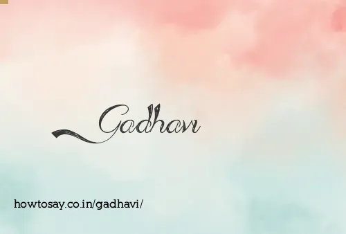 Gadhavi