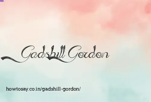 Gadshill Gordon