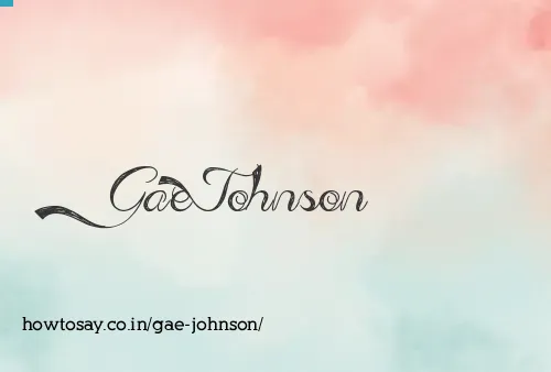 Gae Johnson