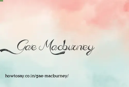 Gae Macburney