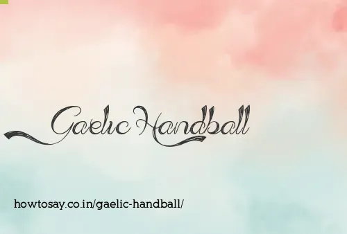 Gaelic Handball