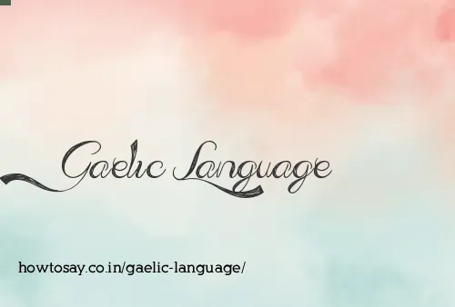 Gaelic Language