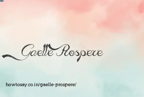 Gaelle Prospere