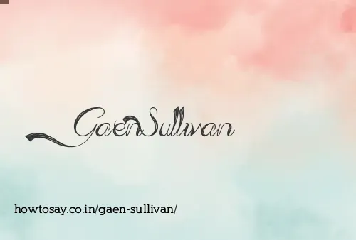 Gaen Sullivan