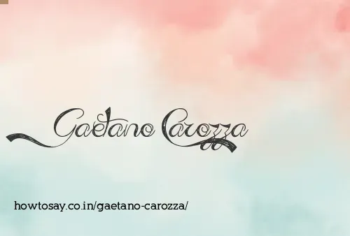 Gaetano Carozza