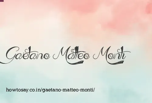 Gaetano Matteo Monti