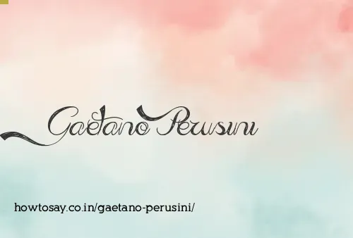 Gaetano Perusini
