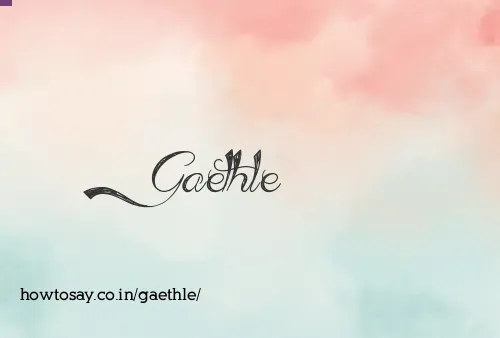 Gaethle