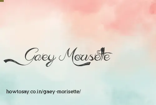Gaey Morisette