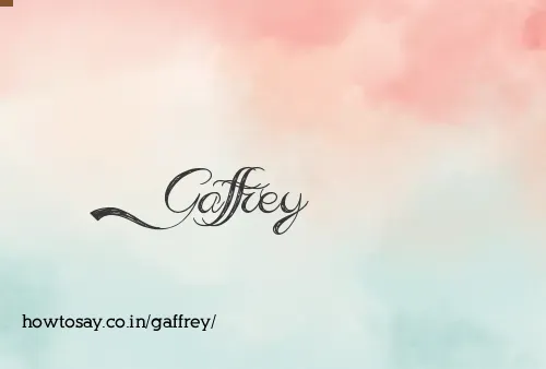 Gaffrey