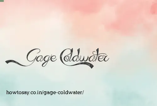 Gage Coldwater