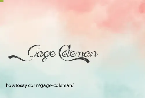 Gage Coleman