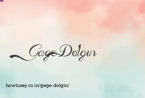 Gage Dolgin