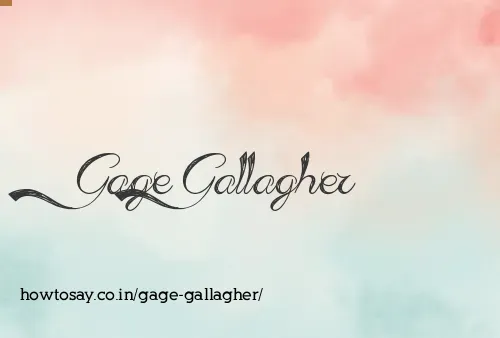 Gage Gallagher