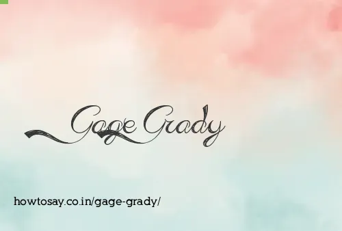 Gage Grady