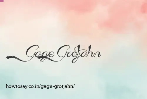 Gage Grotjahn