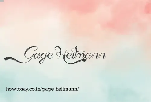 Gage Heitmann