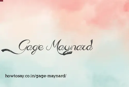 Gage Maynard