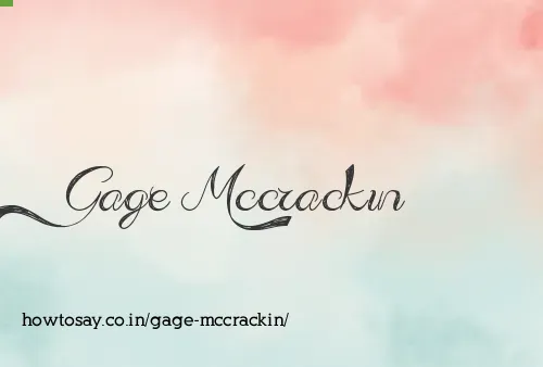 Gage Mccrackin