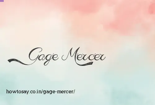 Gage Mercer