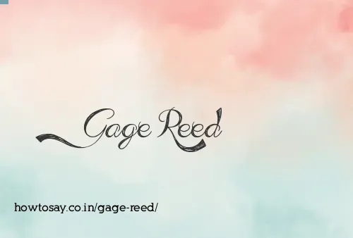 Gage Reed