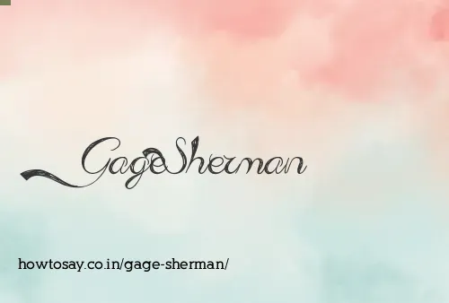 Gage Sherman